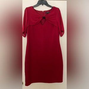 Andrew Marc Elegant Red Dress Size 10
